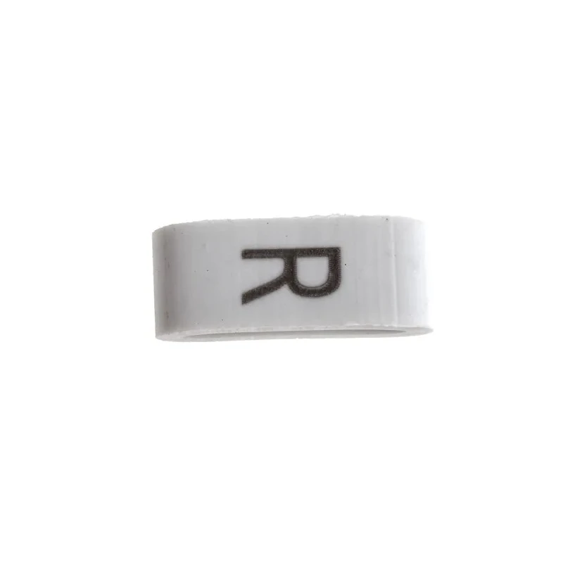 HellermannTyton Slide-On Cable Marker Black Legend "R" for 1.8 mm to 6.3 mm Cable Diameter HODS85