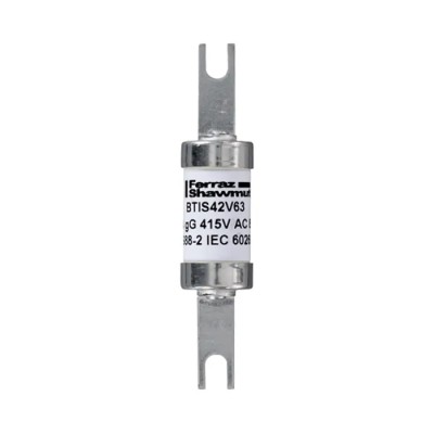 Mersen 63A Bolted Tag Fuse A3 415V AC 73 mm Q1045272 / BTIS42V63