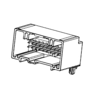 Molex 8-Way Male Automotive Connector Grey Through Hole Plug-In Termination 7A Current 30700-5080
