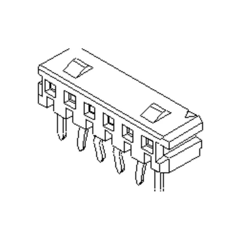 Molex CLIK-Mate Series Right Angle Through Hole PCB Socket, 4-Contact, 1 Row, 2 mm Pitch 52418-0410