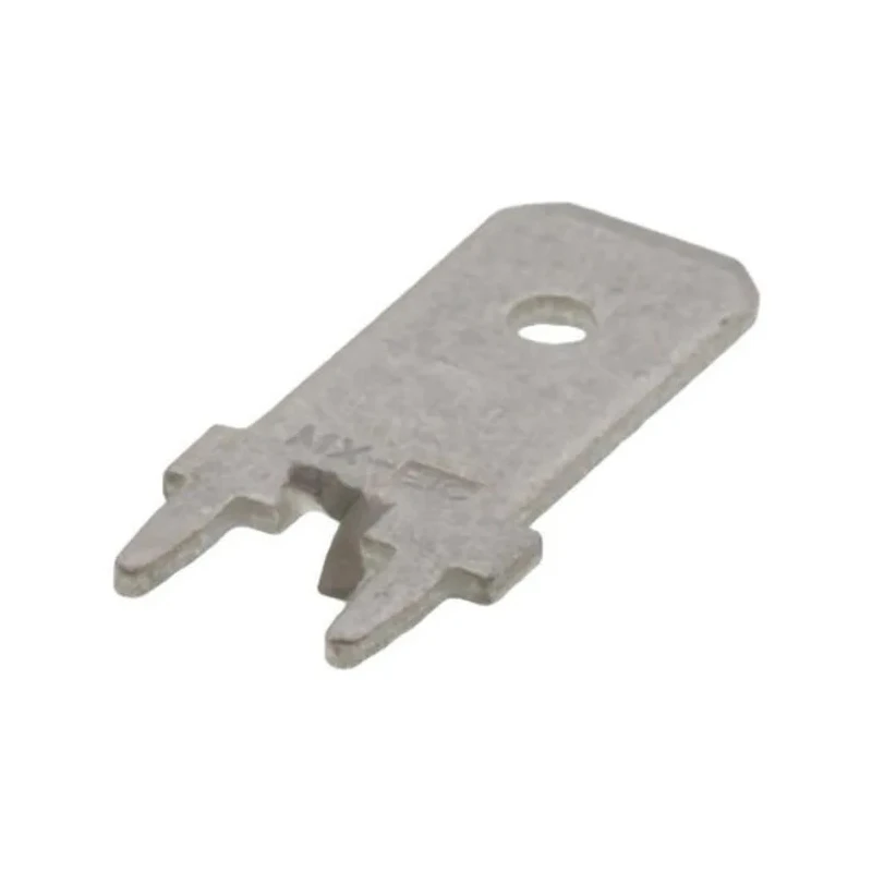 Molex Silver Uninsulated Male Spade Connector with Solder Termination, 6.35 x 0.81 mm Tab Size 19705-4001