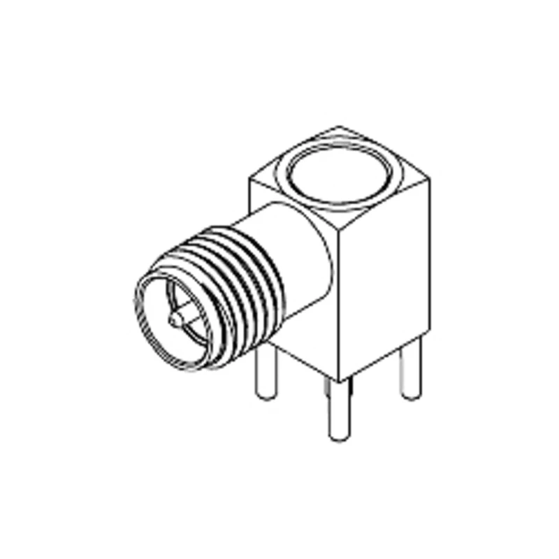 Molex 73391 Series Subminiature SMA Coaxial Connector PCB Female 50 Ω Right Angle Body Solder 73391-0320