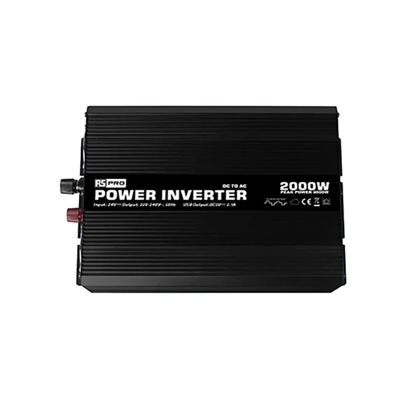 RS PRO Chassis 2000W Power Inverter 12V DC Input 230V Output Model 179-3324