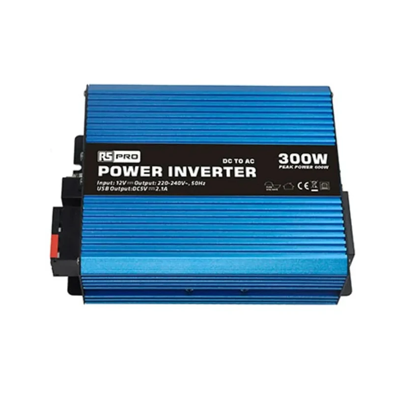 RS PRO Chassis Mount 300W Pure Sine Wave Power Inverter, 12V Input, 230V Output 179-3325