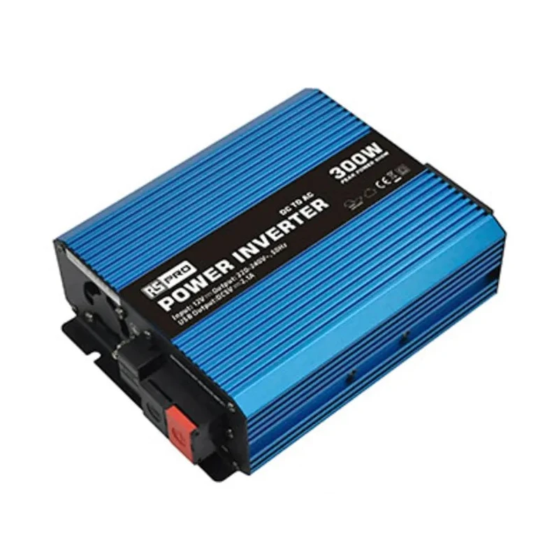 RS PRO Chassis Mount 300W Pure Sine Wave Power Inverter, 12V Input, 230V Output 179-3325
