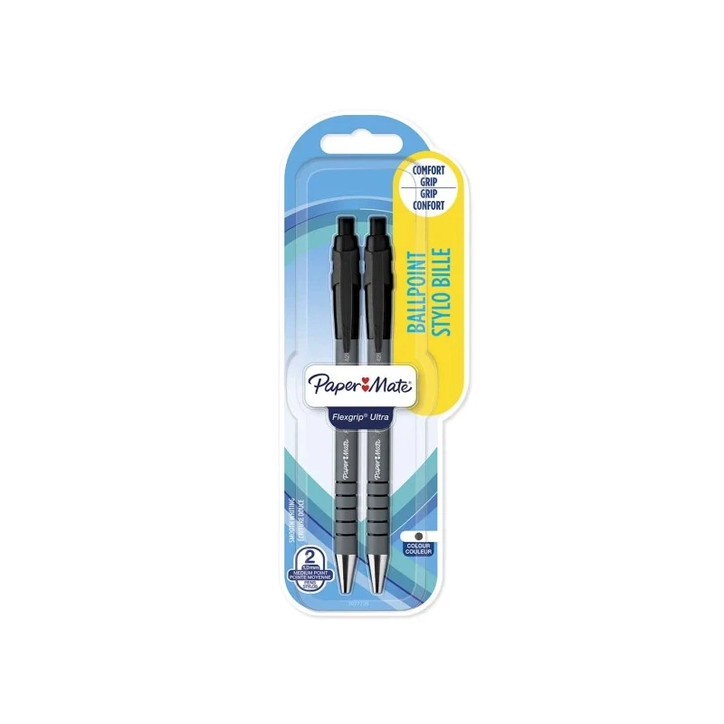 Paper Mate Black Ink Pen Ball Point 1 mm Tip Size 2027739