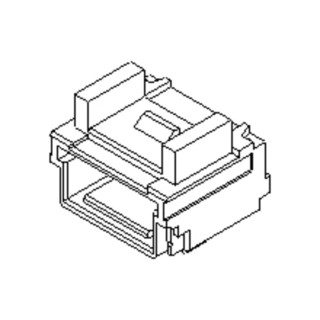 Molex 501953 Series Right Angle Surface PCB Socket, 3-Contact, 1 Row, 1 mm Pitch, 12A, 50V, Nylon Housing 501953-0307