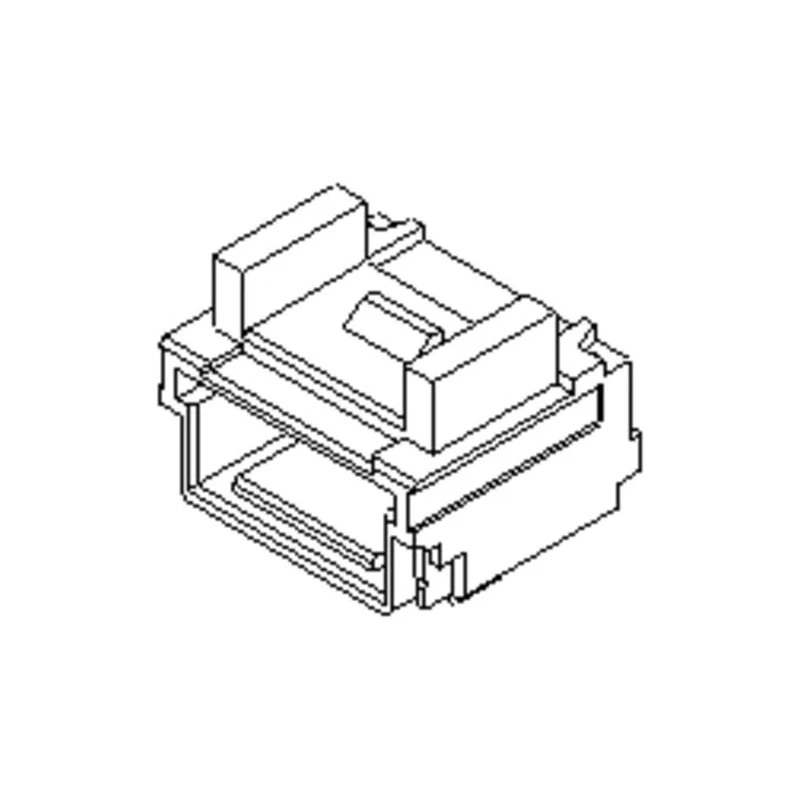 Molex 501953 Series Right Angle Surface PCB Socket, 3-Contact, 1 Row, 1 mm Pitch, 12A, 50V, Nylon Housing 501953-0307