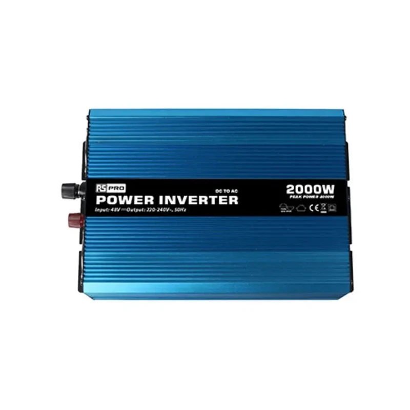 RS PRO Chassis 2000W Power Inverter, 48V Input, 230V Output, Universal Connector, 90% Efficiency 179-3339