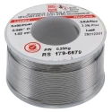 RS PRO Lead Solder Wire 1 mm Diameter 40% Lead 60% Tin Rosin Flux 183°C Melting Point 250g 179-6679