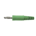 Schutzinger Green Male Banana Plug 4 mm Connector, Screw Termination, 70V dc, 32A, Nickel Plating FK 9 S Ni / GN