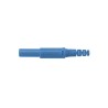 Schutzinger Blue Male Banana Plug, 4 mm Connector, Screw Termination, 1 kV, 32 A, Nickel Plating SFK 30 S Ni / OK / BL