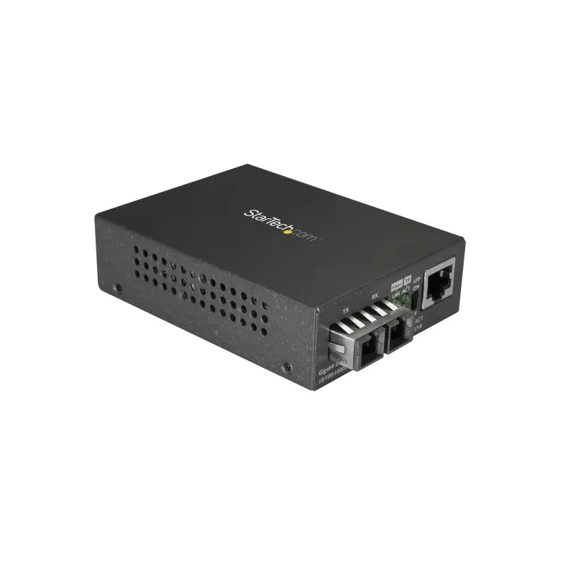StarTech.com Ethernet to Fibre Media Converter 1Gbps, 2 Ports, RJ45 & SC, Multimode Fibre, Full Duplex 550m 