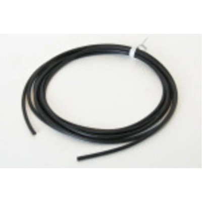 Mueller Electric WI-M Series Black Hook Up Wire 7/0.05 mm Copper Conductor 3kV 150°C Silicone Jacket 7.62 m WI-M-18-25-0