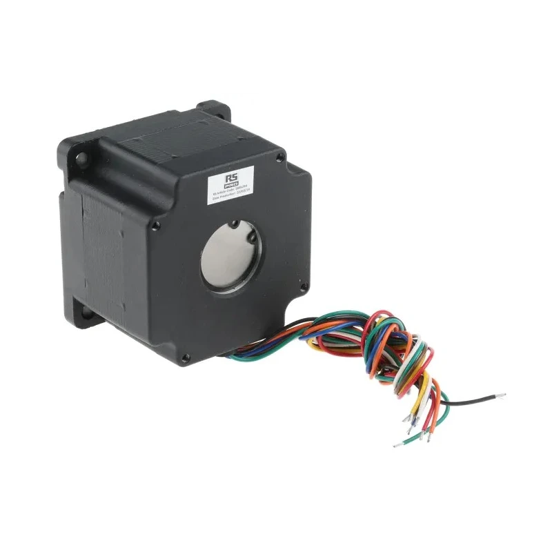 RS PRO Hybrid Stepper Motor 1.8° Step Angle, 1.65V/2.39V/3.42V, 85.85 x 85.85 mm Frame, 12 mm Shaft 180-5293