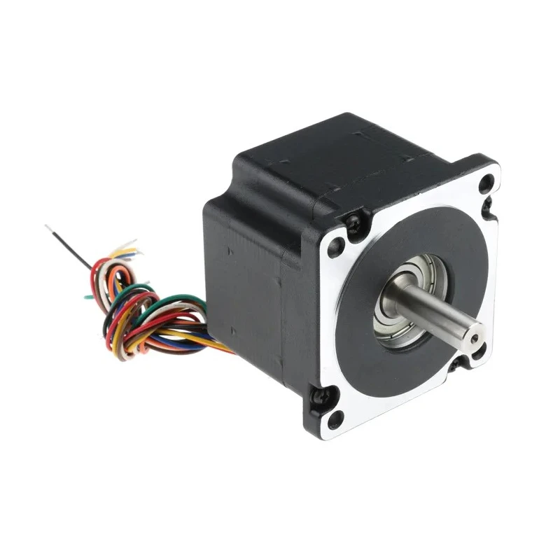 RS PRO Hybrid Stepper Motor 1.8° Step Angle, 1.65V/2.39V/3.42V, 85.85 x 85.85 mm Frame, 12 mm Shaft 180-5293