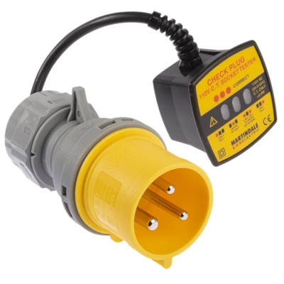 Martindale Industrial 3-Pin Socket Tester 110V AC 32A CAT II CP301-32