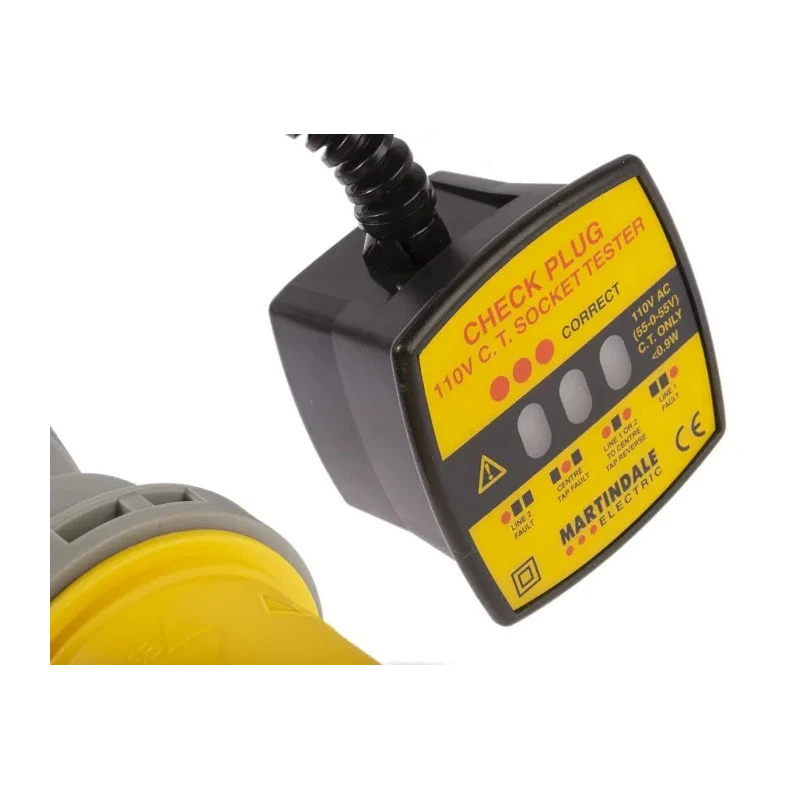 Martindale Industrial 3-Pin Socket Tester 110V AC 32A CAT II CP301-32