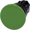 Siemens SIRIUS ACT 3SU10 Series Green Momentary Push Button Head 22mm Cutout IP66 IP67 IP69K 3SU1000-1BD40-0AA0