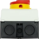Eaton 3-Pole Surface Mount Isolator Switch, IP65 Rated, 25A, 13 kW, Screw Terminal, Red Handle IP65