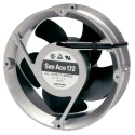 Sanyo Denki 109E Series Axial Fan 24V DC 31.2W 1.3A Max 509.7 m³/h 172mm Square Frame Ball Bearing 109E1724K502