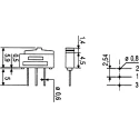 APEM PCB Slide Switch SPDT Latching 12V DC 500mA Fibreglass Reinforced Polyamide NK236