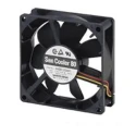 Sanyo Denki 9A Series Axial Fan 12V DC 1.56W 130mA Max 80mm x 80mm x 25mm 6300 RPM 61.8 m³/h 9A0812H4011