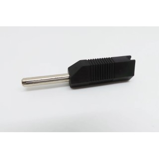 Deltron Black Male Banana Plug, Screw Termination, 50V, 16A, Nickel Plating 553-0100