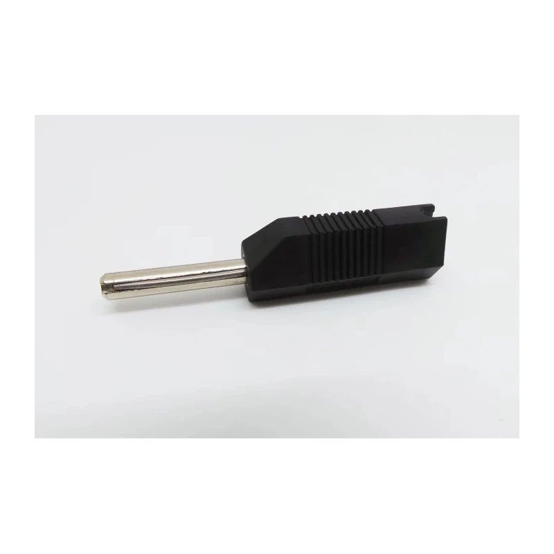 Deltron Black Male Banana Plug, Screw Termination, 50V, 16A, Nickel Plating 553-0100