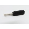 Deltron Black Male Banana Plug, Screw Termination, 50V, 16A, Nickel Plating 553-0100