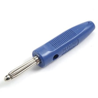 Deltron Black Male 4 mm Banana Plug Connector, Screw Termination, 50V, 16A, Bright Nickel Over Copper Plating 555-0100