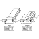 Legrand Steel Unperforated DIN Rail, 2 m Length, 35 mm Width, 7.5 mm Height 0 374 04