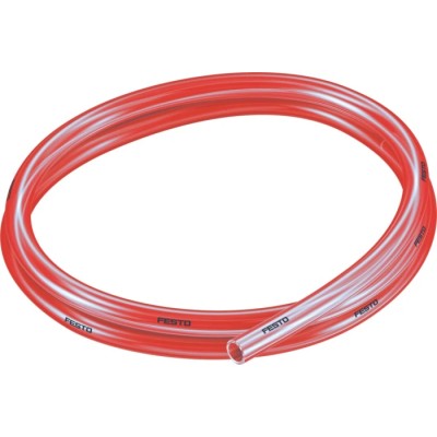 Festo Red Polyurethane Plastic Tube 10 mm Outside Diameter 7 mm Inside Diameter 50 m Length 10 bar PUN-H-10X1,5-TRT