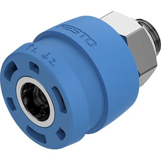 Festo Brass Pneumatic Quick Connect Coupling 1/4 in Female G NPHS-D6-P-G14