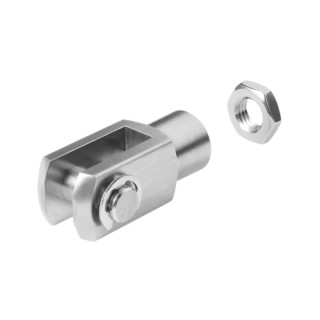 Festo Rod Clevis for Piston Rod, Bore Size 10mm, Female Thread M10x1.25, High-Alloy Steel, Corrosion CRSG-M10X1,25