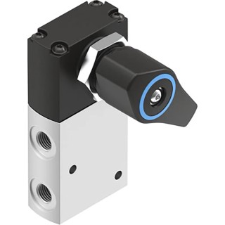 Festo Twist Selector Pneumatic Manual Control Valve VHEF Series G 1/8 Thread Aluminium Alloy Body 10 bar VHEF-EST-M32-M-G18