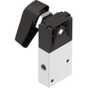 Festo Twist Selector Pneumatic Manual Control Valve VHEF Series G 1/8 Thread Aluminium Alloy Body 10 bar VHEF-EST-M32-M-G18