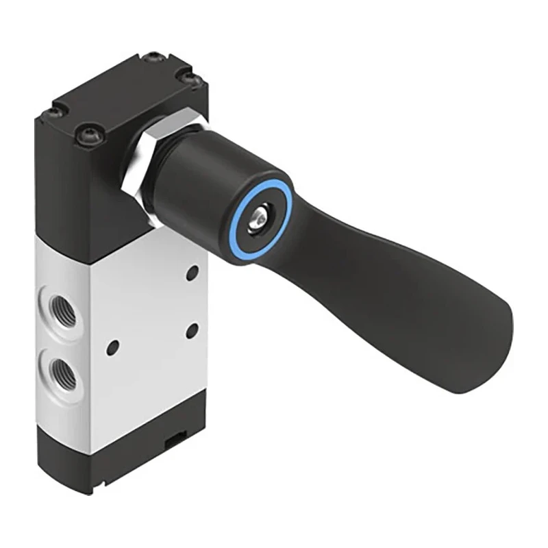 Festo Lever Pneumatic Manual Control Valve VHEF Series G 1/8 5/2 Function Black Control Button VHEF-HS-M52-M-G18