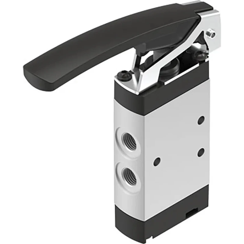 Festo Plunger Pneumatic Manual Control Valve, 5/2 Valve Function, G 1/8 Port Size, Aluminium Alloy Body, 10 VHEF-L-M52-E-G18