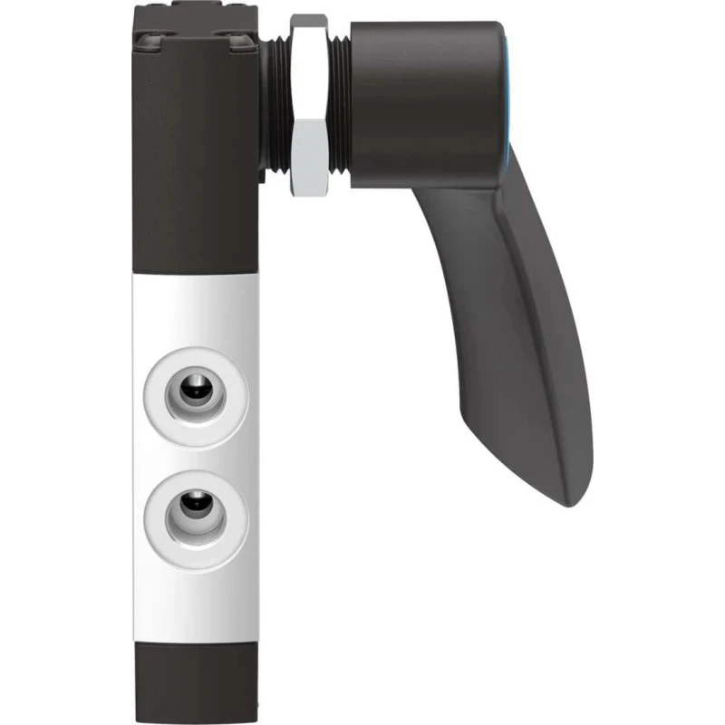 Festo Lever Pneumatic Manual Control Valve, G 1/8 Thread, Aluminium Alloy Body, 5/3 Function, 10 bar Max VHEF-HS-P53C-M-G18