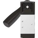 Festo Lever Pneumatic Manual Control Valve, G 1/8 Thread, Aluminium Alloy Body, 5/3 Function, 10 bar Max VHEF-HS-P53C-M-G18