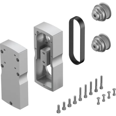 Festo Mounting Equipment IP40 for Electric Linear Actuators, Optimised Gear Ratio 1:1, Max Speed 5000rpm EAMM-U-70-D40-60P-96