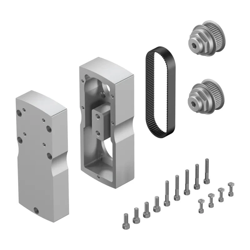 Festo Mounting Equipment IP40 for Electric Linear Actuators, Optimised Gear Ratio 1:1, Max Speed 5000rpm EAMM-U-70-D40-60P-96