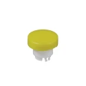 NKK Switches White, Yellow Round Push Button Cap for Use with YB Series Pushbuttons AT3002EB
