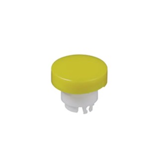 NKK Switches White, Yellow Round Push Button Cap for Use with YB Series Pushbuttons AT3002EB