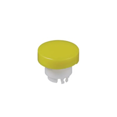 NKK Switches White, Yellow Round Push Button Cap for Use with YB Series Pushbuttons AT3002EB