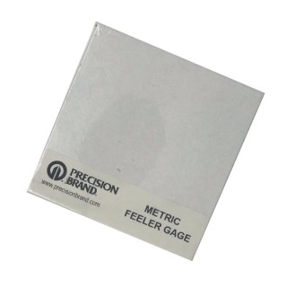 Precision Brand High Carbon Steel Feeler Gauge 1 Blade 7.6m Length 12.7mm Width 0.1mm Thickness 09110