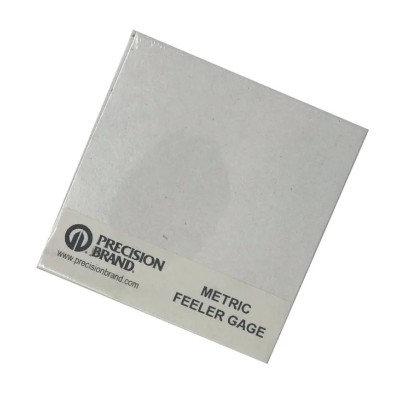 Precision Brand High Carbon Steel Feeler Gauge 1 Blade 7.6m Length 12.7mm Width 0.1mm Thickness 09110