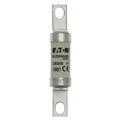 Eaton British Standard Fuse A4 50A Current Rating 500V Voltage, Offset Tag Orientation CEO50