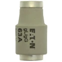 Eaton 63A, 500V AC D3 Bottle Fuse, White Ceramic Body, Copper Cap, E33 Thread Size 63D33